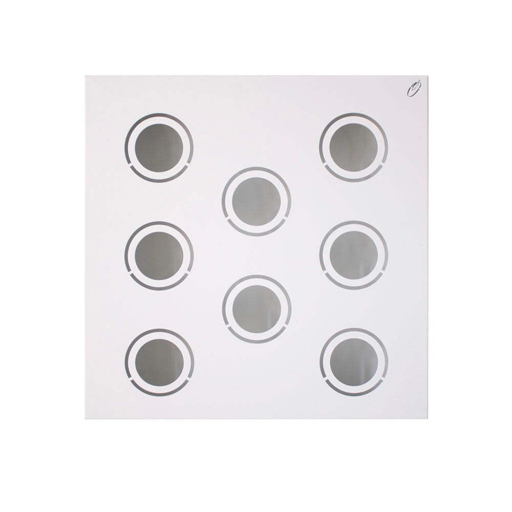 HUB | Modulo per giardino verticale Fai da Te a 8 FORI | Acciaio riciclato | Colore a scelta - Bianco - hoh.green