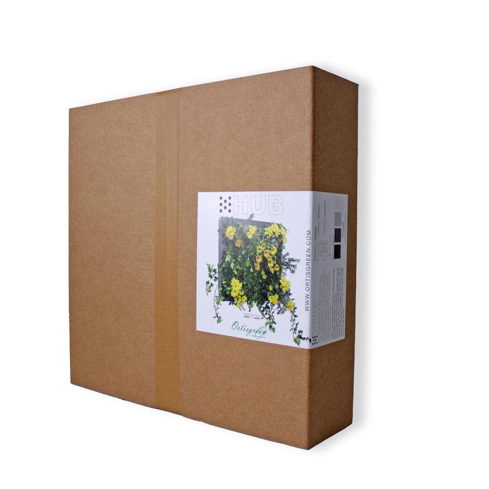 HUB! | Modulo per Giardino Verticale Fai da Te (DIY) | Alluminio Riciclato | Colore Corten - hoh.green