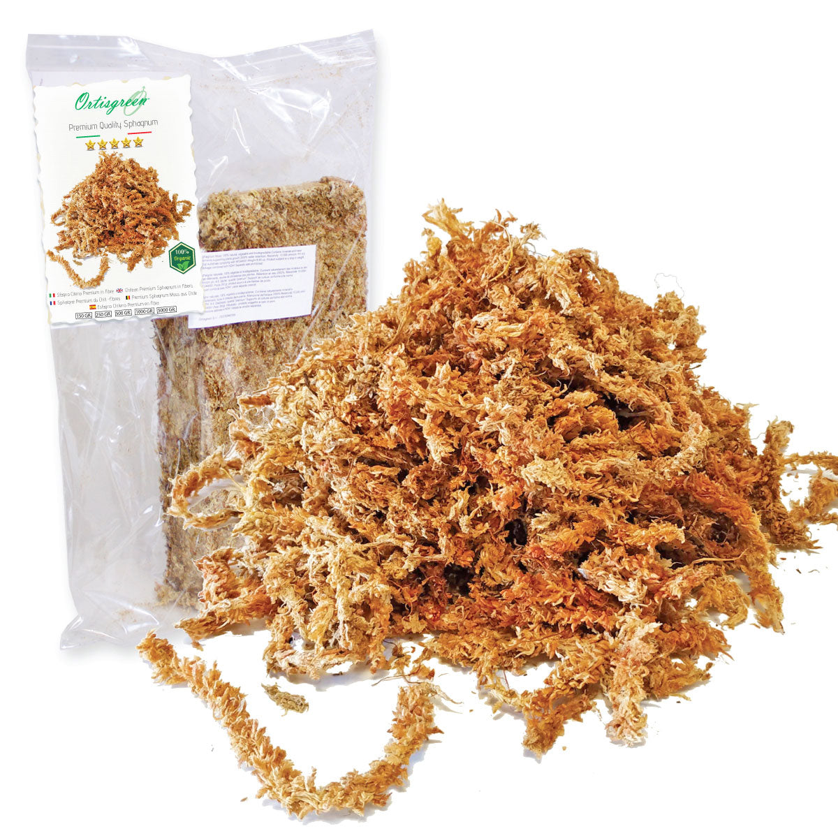 Sfagno Cileno Premium in Fibre | Ortisgreen | 250g - hoh.green